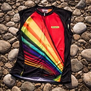 Men's Rainbow Cycling Tank Top
